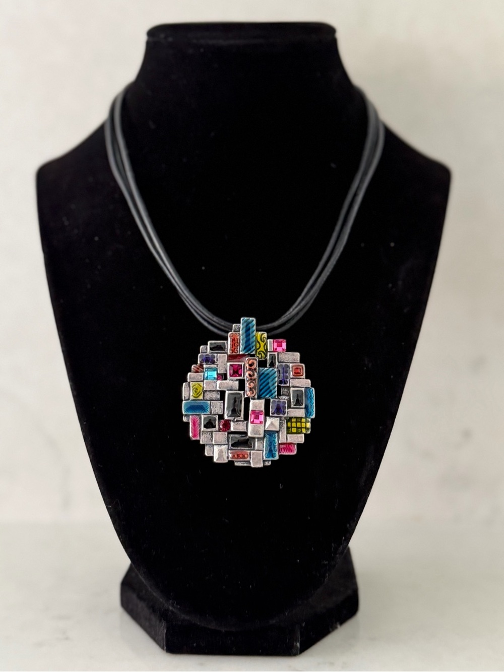 Vintage Multicolor Pendant Necklace - Women Jewelry
